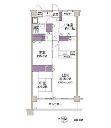 セントレー相武台 3LDKの間取図画像