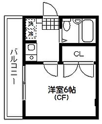 アーバンコート 1Kの間取図画像