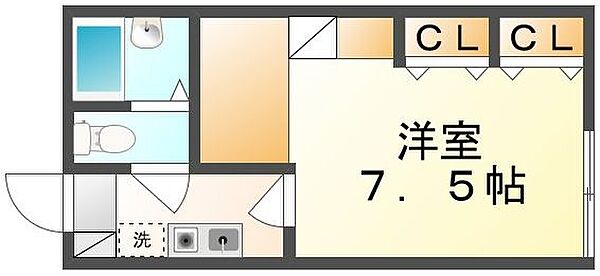 香川県高松市川島東町(賃貸アパート1K・3階・26.49㎡)の写真 その4