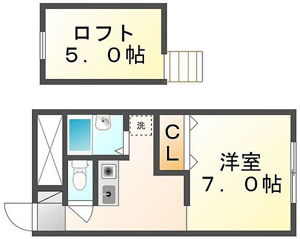 香川県高松市香西南町(賃貸アパート1K・1階・23.18㎡)の写真 その4