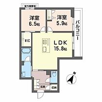 香川県丸亀市山北町（賃貸アパート2LDK・2階・65.94㎡） その2