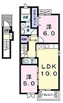 香川県坂出市江尻町（賃貸アパート2LDK・2階・54.40㎡） その2