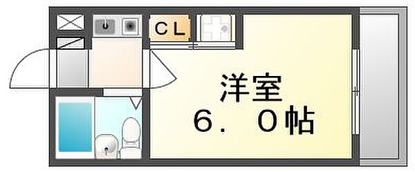 香川県高松市成合町(賃貸マンション1R・3階・18.88㎡)の写真 その4