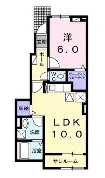 香川県高松市木太町(賃貸アパート1LDK・1階・43.97㎡)の写真 その4