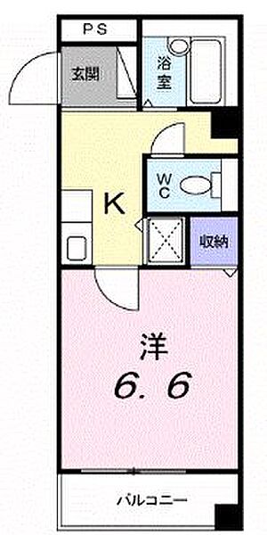 香川県高松市西町(賃貸マンション1K・2階・27.40㎡)の写真 その4