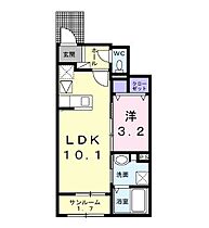 香川県丸亀市土器町西１丁目（賃貸アパート1LDK・1階・36.29㎡） その2