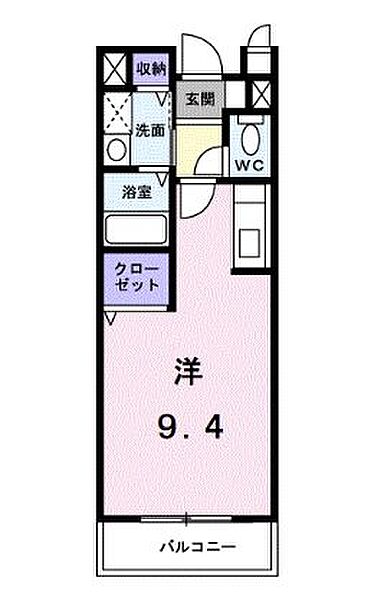 香川県坂出市谷町１丁目(賃貸アパート1R・1階・25.25㎡)の写真 その3