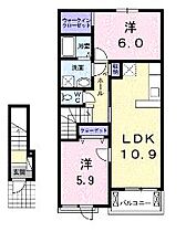 香川県丸亀市飯山町真時（賃貸アパート2LDK・2階・57.19㎡） その2