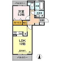 香川県坂出市築港町１丁目（賃貸アパート1LDK・2階・44.75㎡） その2