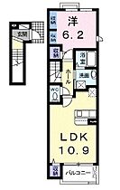 香川県丸亀市土器町東７丁目（賃貸アパート1LDK・2階・44.59㎡） その2