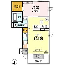 香川県高松市上林町（賃貸アパート1LDK・1階・50.70㎡） その2