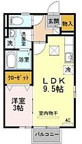 香川県高松市伏石町（賃貸アパート1LDK・1階・33.39㎡） その2