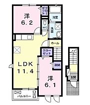 香川県高松市木太町（賃貸アパート2LDK・2階・55.35㎡） その2