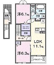 香川県高松市元山町（賃貸アパート2LDK・2階・58.57㎡） その2