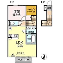 香川県丸亀市塩屋町１丁目（賃貸アパート1LDK・2階・50.44㎡） その2