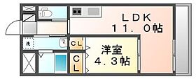 香川県高松市宮脇町１丁目（賃貸マンション1LDK・8階・40.32㎡） その1