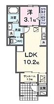 香川県高松市多肥下町（賃貸アパート1LDK・1階・36.25㎡） その2