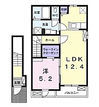 香川県丸亀市土器町西１丁目（賃貸アパート1LDK・2階・46.54㎡） その2