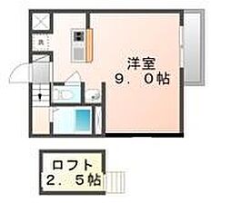 JR高徳線 高松駅 徒歩5分の賃貸マンション 1階1Kの間取り