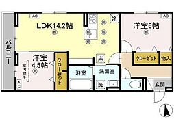 間取図画像 2LDK
