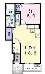間取図画像 1LDK