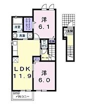 香川県三豊市詫間町詫間（賃貸アパート2LDK・2階・56.68㎡） その2