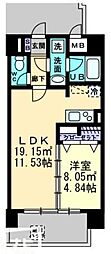 BIG・BAN瓦町駅東 1LDKの間取図画像