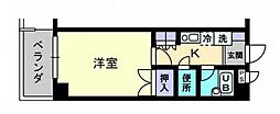 パルク・ピア 1Kの間取図画像
