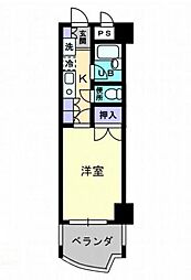 パルク・ピア 1Kの間取図画像