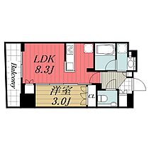 千葉県千葉市中央区中央2丁目（賃貸マンション1LDK・18階・32.44㎡） その2