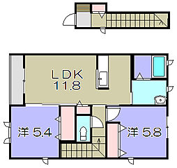 メゾン・ド・AuD 2LDKの間取図画像