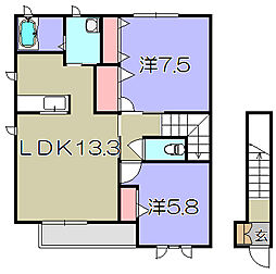 間取図画像 2LDK