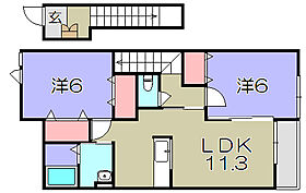 ベル・アヴニール  ｜ 滋賀県東近江市中小路町（賃貸アパート2LDK・2階・58.48㎡） その2