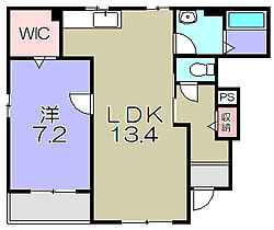 コーポ勢多七番館  ｜ 滋賀県愛知郡愛荘町長野（賃貸アパート1LDK・1階・50.03㎡） その2