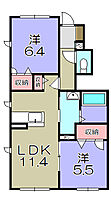 グランロシェE　A棟  ｜ 滋賀県愛知郡愛荘町愛知川（賃貸アパート2LDK・1階・56.39㎡） その2