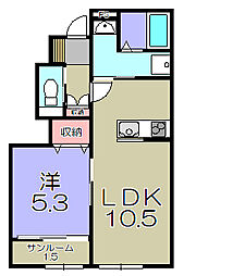 間取図画像 1LDK