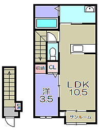 間取図画像 1LDK