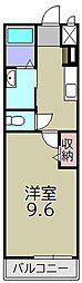 Asahi Tarnal(アサヒ ターナル) 1Kの間取図画像