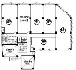 五条堀川ビルの間取図画像