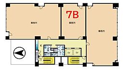 おおきに御堂筋瓦町ビルの間取図画像