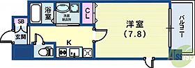 エスリード神戸三宮パークビュー  ｜ 兵庫県神戸市中央区御幸通2丁目（賃貸マンション1K・4階・27.40㎡） その2