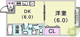 中山手ガーデンパレスA棟  ｜ 兵庫県神戸市中央区中山手通7丁目36-37（賃貸アパート1DK・2階・33.50㎡） その2