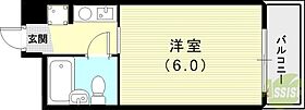 フリックコート三宮フロント  ｜ 兵庫県神戸市中央区雲井通3丁目（賃貸マンション1K・4階・15.34㎡） その2