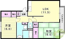 アベニール22  ｜ 兵庫県神戸市北区藤原台南町3丁目（賃貸アパート2LDK・1階・56.36㎡） その2