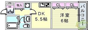 サンパーク岬  ｜ 兵庫県神戸市兵庫区材木町（賃貸マンション1DK・1階・32.14㎡） その2