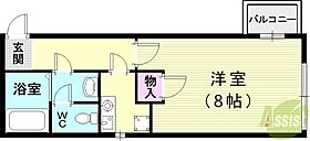 ハイツスズラン  ｜ 兵庫県神戸市北区鈴蘭台南町3丁目8-10（賃貸アパート1K・1階・23.00㎡） その2