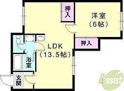 間取図画像 1LDK
