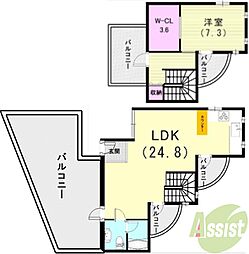 ウエストサイドイン神戸 4階/-