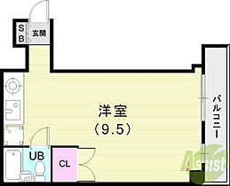 ウェルブ鈴蘭台  ｜ 兵庫県神戸市北区鈴蘭台南町6丁目（賃貸マンション1R・2階・25.00㎡） その2