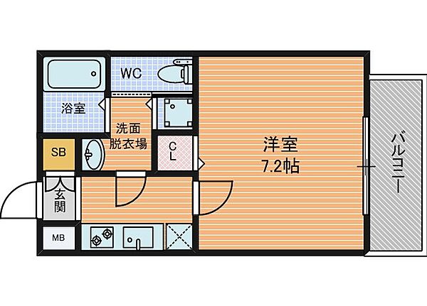 サムティ北浜EST ｜大阪府大阪市中央区東高麗橋(賃貸マンション1K・3階・22.80㎡)の写真 その2